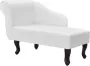 VidaXL Chaise Longue Kunstleer Wit - Thumbnail 1