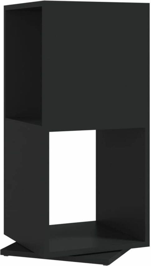 VidaXL -Draaikast-34 5x34 5x75 5-cm-spaanplaat-zwart - Foto 1