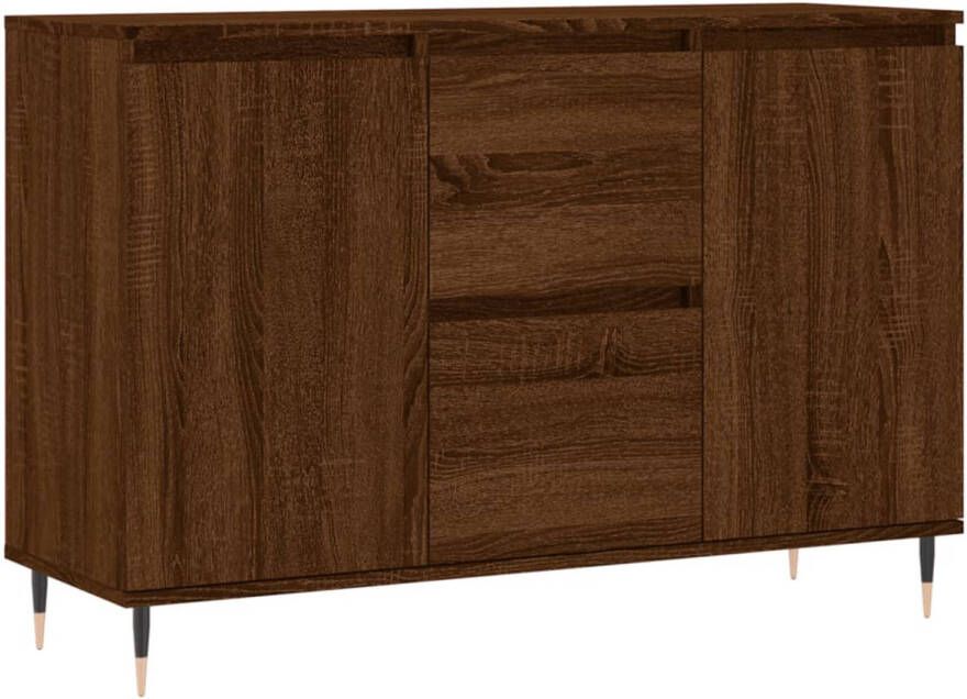 VidaXL -Dressoir-104x35x70-cm-bewerkt-hout-bruineikenkleurig