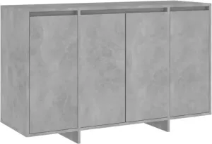 VidaXL Dressoir 120x41x75 cm spaanplaat betongrijs