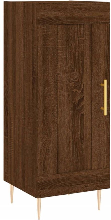 Prolenta Premium INFIORI Dressoir 34 5x34x90 cm bewerkt hout bruineikenkleurig - Foto 1