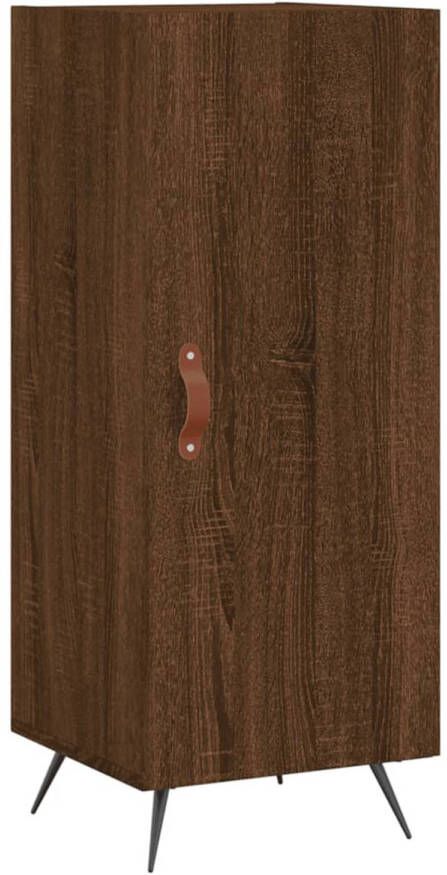 VidaXL -Dressoir-34 5x34x90-cm-bewerkt-hout-bruineikenkleurig