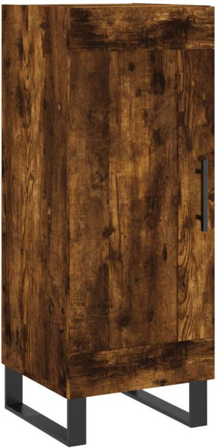 VidaXL -Dressoir-34 5x34x90-cm-bewerkt-hout-gerookt-eiken