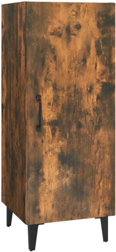 VidaXL -Dressoir-34 5x34x90-cm-bewerkt-hout-gerookt-eikenkleurig