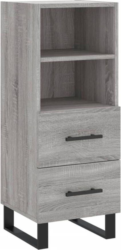 Prolenta Premium INFIORI Dressoir 34 5x34x90 cm bewerkt hout grijs sonoma eikenkleurig - Foto 3