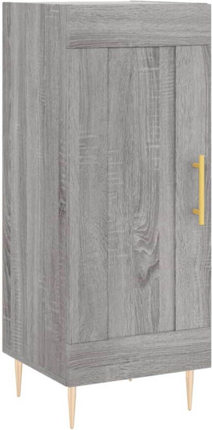 Prolenta Premium INFIORI Dressoir 34 5x34x90 cm bewerkt hout grijs sonoma eikenkleurig