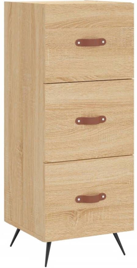 Prolenta Premium INFIORI Dressoir 34 5x34x90 cm bewerkt hout sonoma eiken - Foto 4