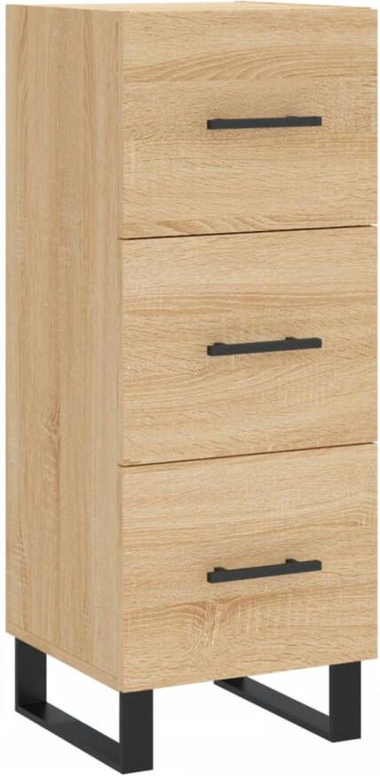 Prolenta Premium INFIORI Dressoir 34 5x34x90 cm bewerkt hout sonoma eiken - Foto 3