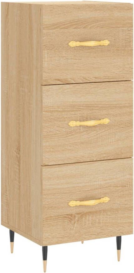 Prolenta Premium INFIORI Dressoir 34 5x34x90 cm bewerkt hout sonoma eiken - Foto 2