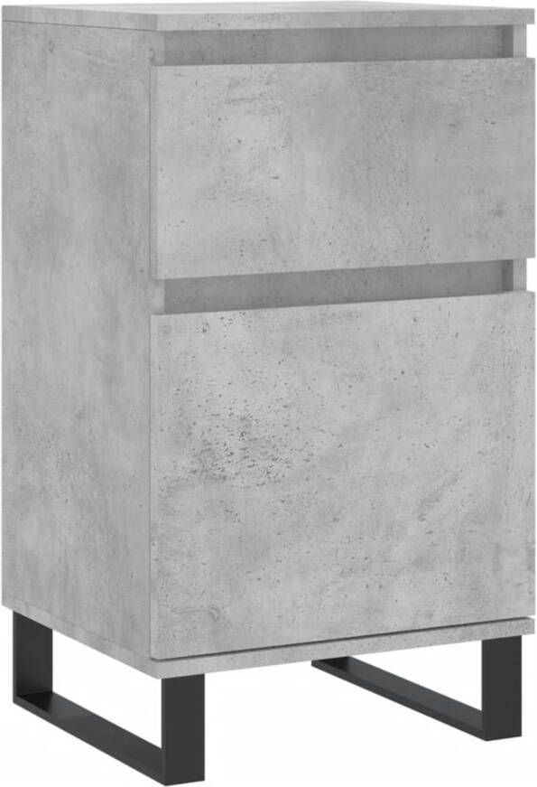 VidaXL -Dressoir-40x35x70-cm-bewerkt-hout-betongrijs - Foto 1