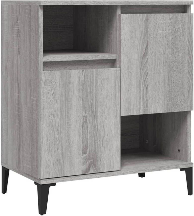 VidaXL -Dressoir-60x30x75-cm-bewerkt-hout-grijs-sonoma-eikenkleurig - Foto 1