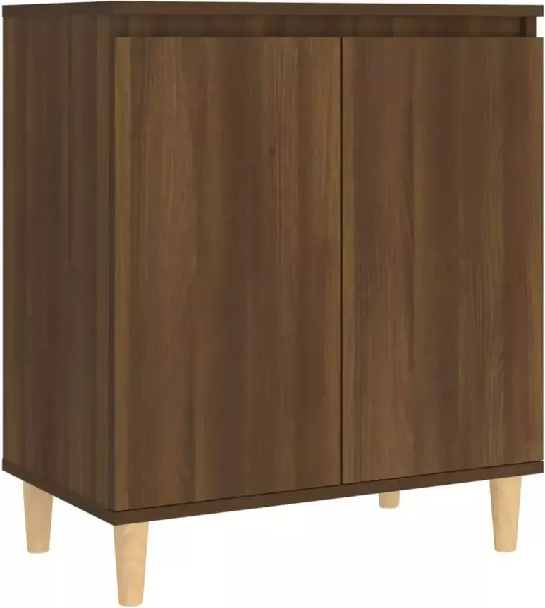 VidaXL Dressoir 60x35x70 cm bewerkt hout bruineikenkleurig