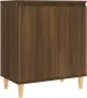 VidaXL Dressoir 60x35x70 cm bewerkt hout bruineikenkleurig - Thumbnail 1