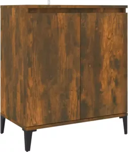 VidaXL Dressoir 60x35x70 cm bewerkt hout gerookt eikenkleurig