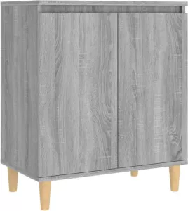 VidaXL Dressoir 60x35x70 cm bewerkt hout grijs sonoma eikenkleurig