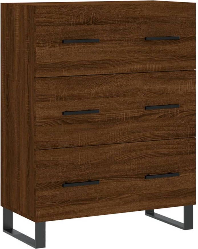 VidaXL -Dressoir-69 5x34x90-cm-bewerkt-hout-bruineikenkleurig