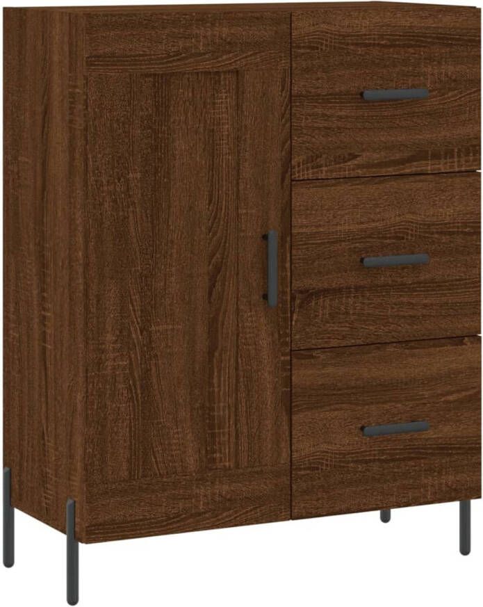 VidaXL -Dressoir-69 5x34x90-cm-bewerkt-hout-bruineikenkleurig