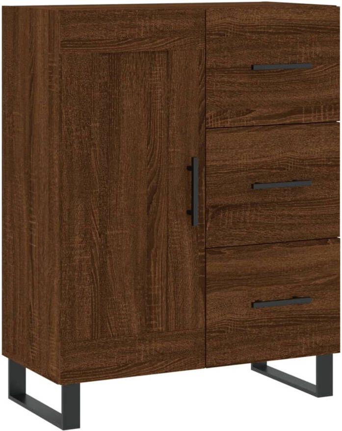 VidaXL -Dressoir-69 5x34x90-cm-bewerkt-hout-bruineikenkleurig