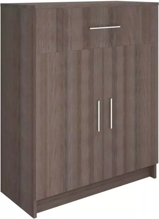 VidaXL Dressoir 71x35x88 cm spaanplaat grijs sonoma eikenkleurig