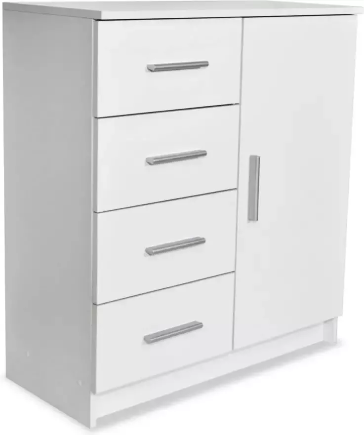 VidaXL Dressoir 79x35x88 cm spaanplaat wit