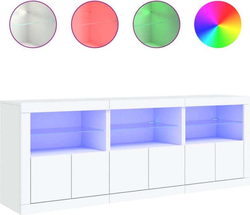 VidaXL -Dressoir-met-LED-verlichting-181 5x37x67-cm-wit