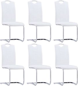 VidaXL -Eetkamerstoelen-6-st-kunstleer-wit