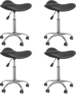 VidaXL Eetkamerstoelen Draaibaar 4 St Kunstleer Bruin