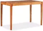 VidaXL Eettafel 118x60x76 Cm Massief Hout - Thumbnail 1