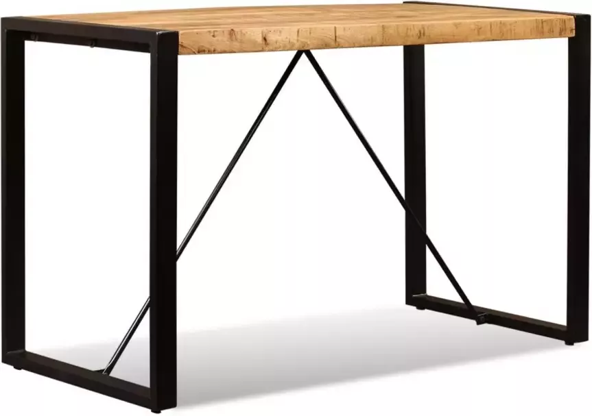 VidaXL -Eettafel-120-cm-massief-ruw-mangohout