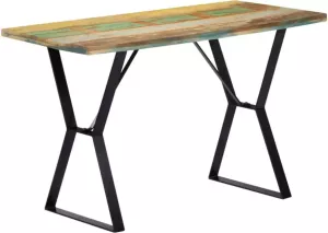 VidaXL -Eettafel-120x60x76-cm-massief-gerecycled-hout