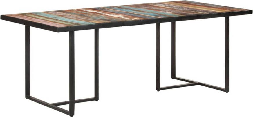 VidaXL -Eettafel-200-cm-massief-gerecycled-hout