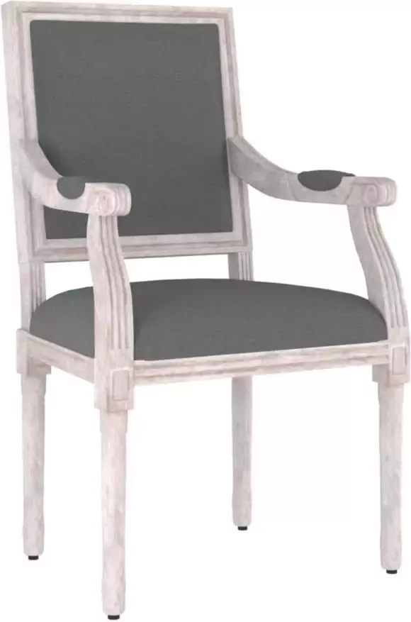 VidaXL Fauteuil 54x59x99 cm stof donkergrijs