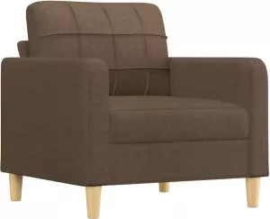 VidaXL Fauteuil 60 Cm Stof Bruin