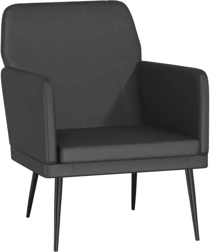VidaXL Fauteuil 61x78x80 cm kunstleer zwart