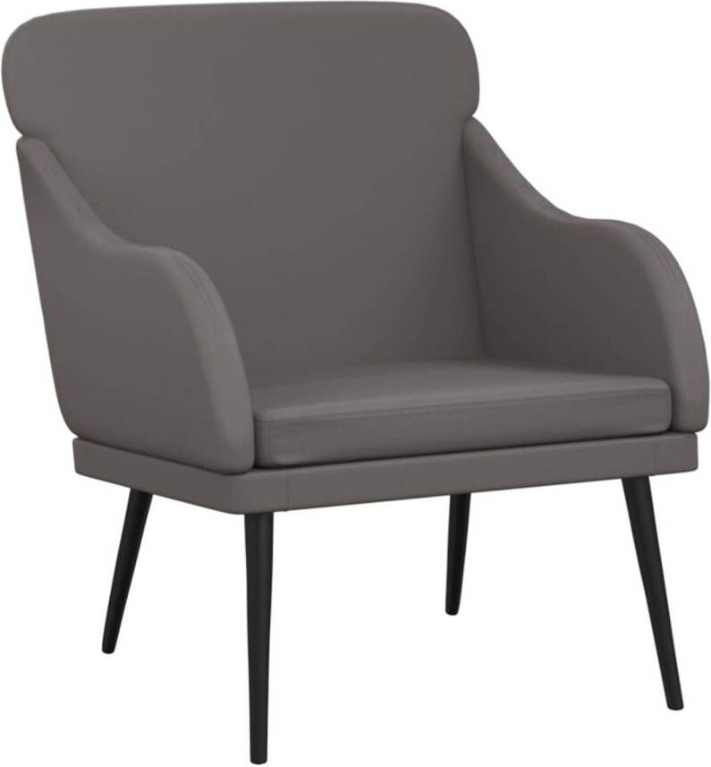 VIDAXL Fauteuil 63x76x80 cm kunstleer grijs