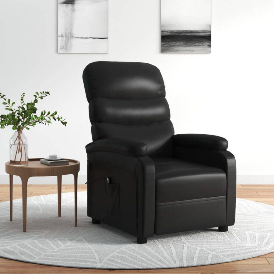 Vida XL Fauteuil elektrisch verstelbaar kunstleer zwart SKU: V3204212