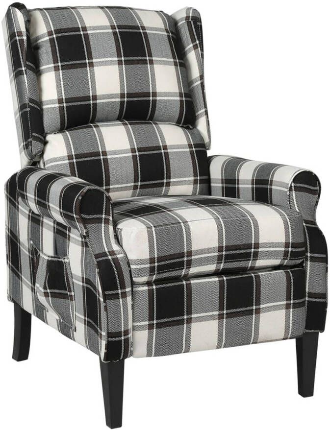 VIDAXL Fauteuil stof meerkleurig