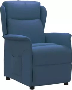 VidaXL Fauteuil Verstelbaar Stof Blauw