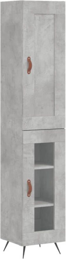 VidaXL -Hoge-kast-34 5x34x180-cm-bewerkt-hout-betongrijs