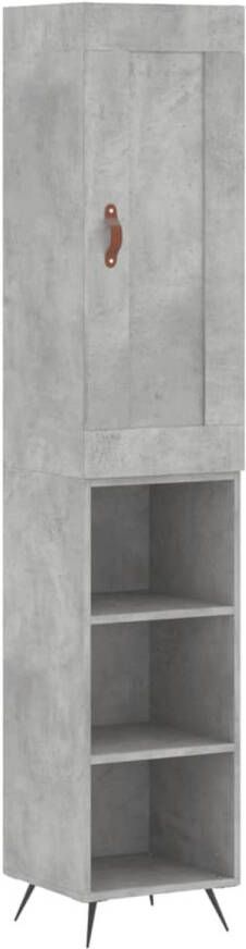 VidaXL -Hoge-kast-34 5x34x180-cm-bewerkt-hout-betongrijs