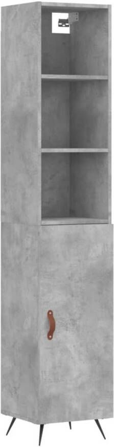 VidaXL -Hoge-kast-34 5x34x180-cm-bewerkt-hout-betongrijs