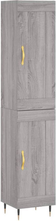 VidaXL -Hoge-kast-34 5x34x180-cm-bewerkt-hout-grijs-sonoma-eikenkleurig - Foto 6