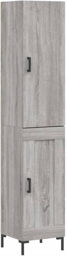 VidaXL -Hoge-kast-34 5x34x180-cm-bewerkt-hout-grijs-sonoma-eikenkleurig - Foto 2