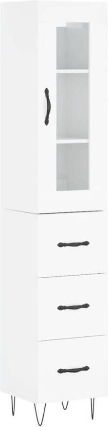 VidaXL -Hoge-kast-34 5x34x180-cm-bewerkt-hout-hoogglans-wit