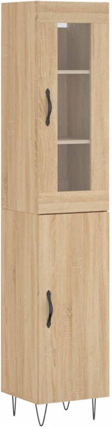 VidaXL -Hoge-kast-34 5x34x180-cm-bewerkt-hout-sonoma-eikenkleurig