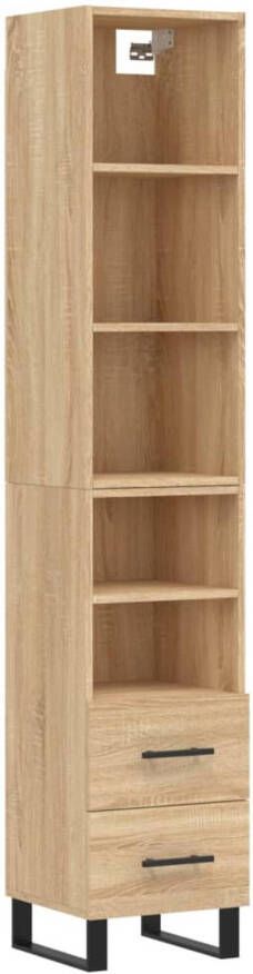 VidaXL -Hoge-kast-34 5x34x180-cm-bewerkt-hout-sonoma-eikenkleurig