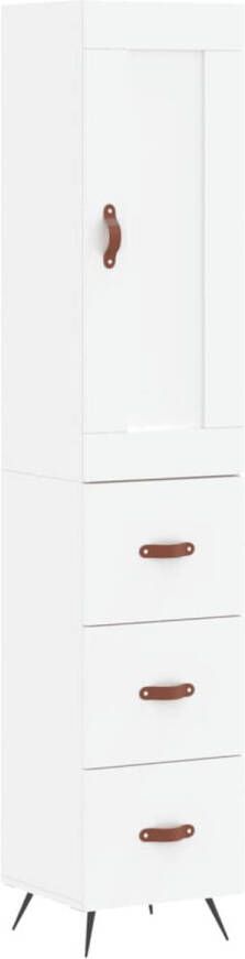 VidaXL -Hoge-kast-34 5x34x180-cm-bewerkt-hout-wit