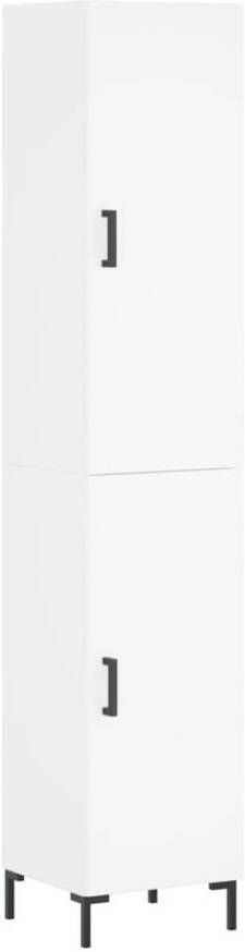 VidaXL -Hoge-kast-34 5x34x180-cm-bewerkt-hout-wit - Foto 2