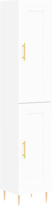 VIDAXL Hoge kast 34 5x34x180 cm bewerkt hout wit - Foto 1