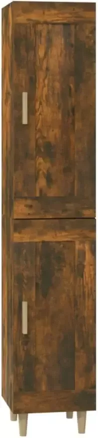 VidaXL Hoge kast 35x34x180 cm bewerkt hout gerookt eikenkleurig - Foto 2